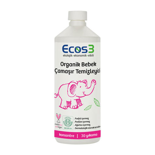 Ecos3 Organik Bebek Çamaşir Deterjani 1000ml nin resmi