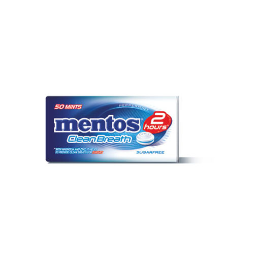 Mentos Clean Breath Metal Kutu Nane 35gr nin resmi