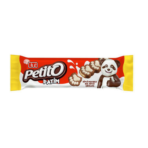 Eti Petito Sütlü Çikolata Pati 18 Gr nin resmi
