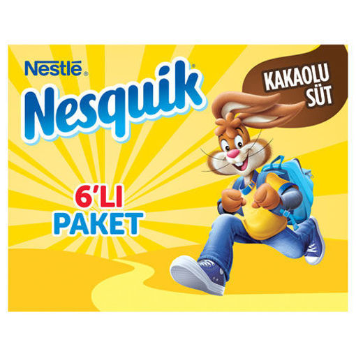 Nesquik Kakaolu Süt 6x180 Ml nin resmi