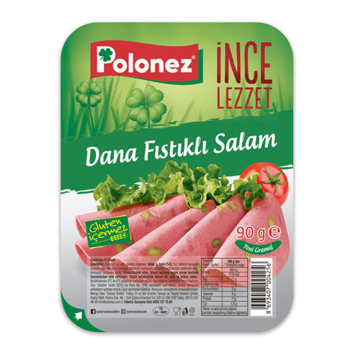Polonez Fıstıklı Salam 90gr nin resmi