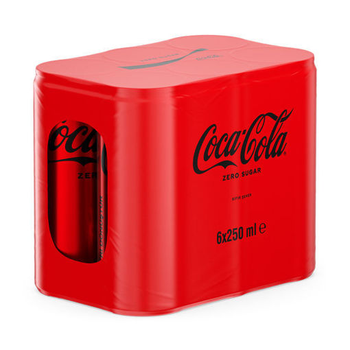 Coca Cola Şekersiz Kutu 6x250 Ml nin resmi