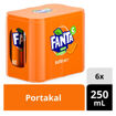 Fanta Portakal Aromalı Gazoz 6X250 Ml Kutu nin resmi