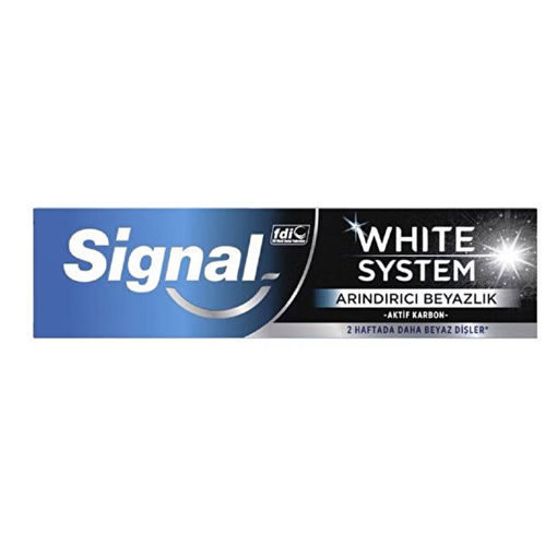 Signal Diş Macunu White Sistem Arındırıcı Beyazlık 75ml nin resmi