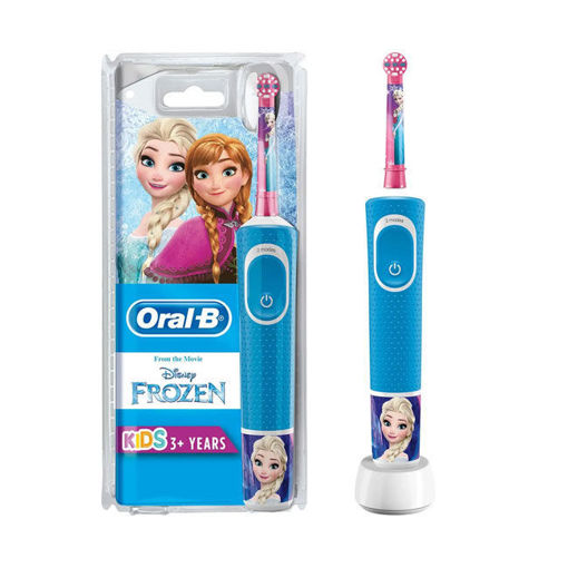 Oral-B Çocuklar İçin Şarj Edilebilir Diş Fırçası D100 Frozen Özel Seri nin resmi