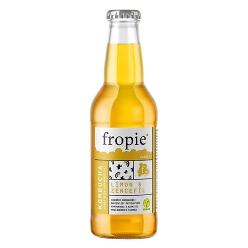 Fropie Kombucha Zencefil Limon 250 Ml nin resmi