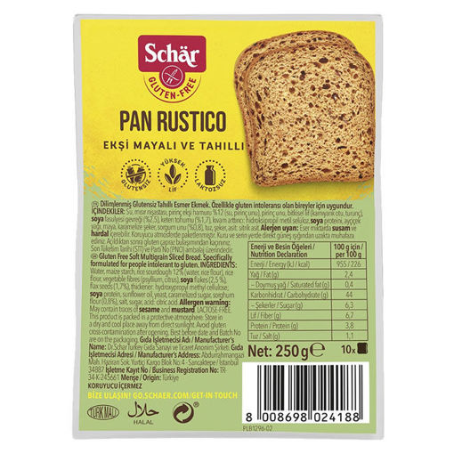 Schar Glutensiz Ekşi Mayalı Ve Tahıllı Ekmek 150gr nin resmi