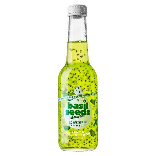Dropp Basil Zero Mint & Green Lemon 250Ml nin resmi