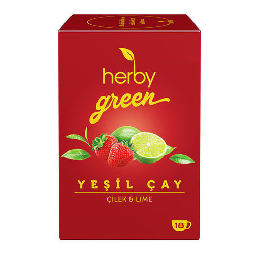Herby Yeşil Çay Çilek Lime 700ML nin resmi