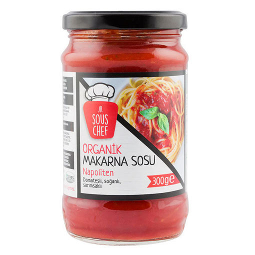 Jr Sous Chef Organik Makarna Sosu Napoliten 300 Gr nin resmi