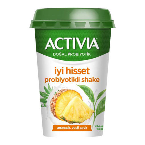 Activia İyi Hisset Porbiyotikli Shake Ananas&Yeşil Çay 200ML nin resmi