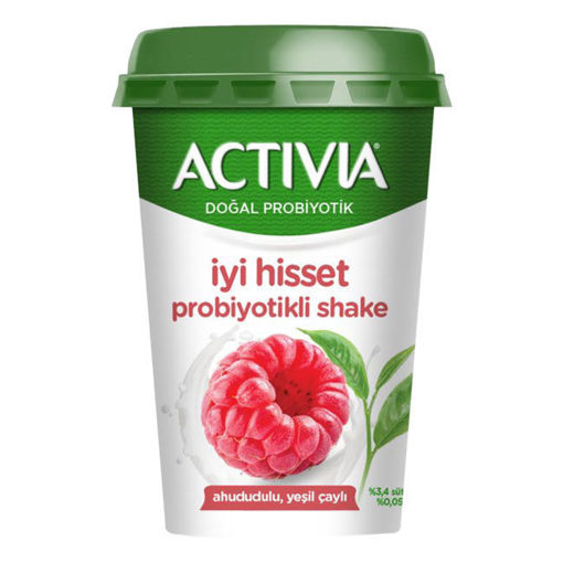 Activia İyi Hisset Porbiyotikli Shake Ahududu&Yeşil Çay 200ML nin resmi