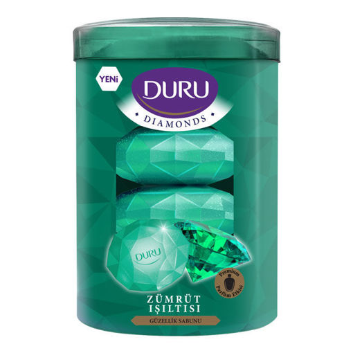 Duru Sabun Diamonds Series Green 90Gr nin resmi