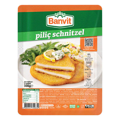 Banvit Piliç Schnitzel 300gr nin resmi