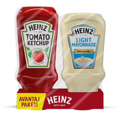 Heinz Ketçap 570 Gr +Light Mayonez 420 Gr nin resmi