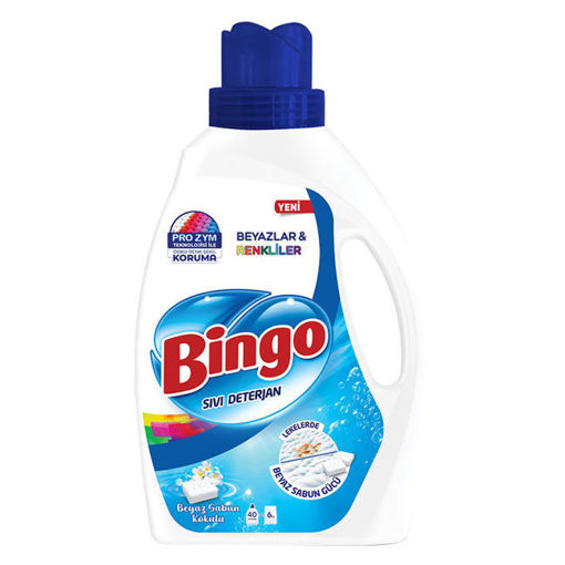 Bingo Sivi Deterjan 2600Ml Beyaz Sabun nin resmi