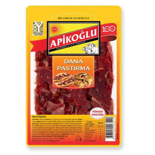 Apikoğlu Parça Pastırma 100gr nin resmi