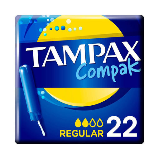 Tampax Tampon Compak Regular 22li nin resmi