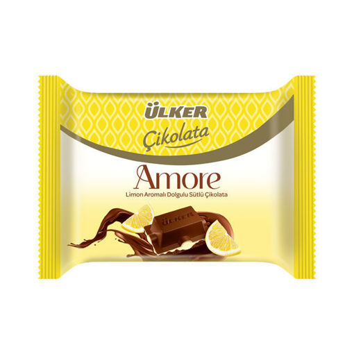 Ülker Kare Çikolata Amore Limon Dolgulu 54 gr nin resmi