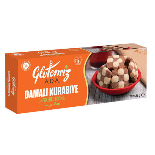 Glütensiz Ada Damalı Kurabiye 81gr nin resmi