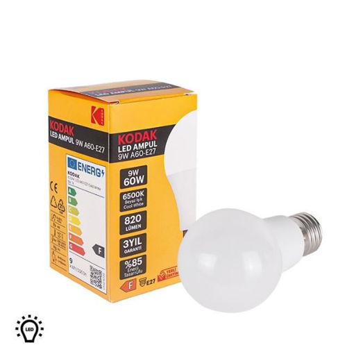 Kodak 9 Watt Ampul E27 Led Beyaz Işık nin resmi