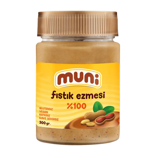 Muni 100% Fıstık Ezmesi 300gr nin resmi