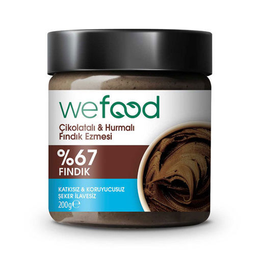 Wefood Fındık Ezmesi Çikolatalı Hurmalı 200 Gr nin resmi