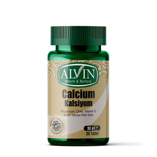 Alvin Kalsiyum Magnezyum Çinko Vitamin D 30 Tablet nin resmi