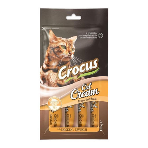 Crocus Tavuklu Crema Ödül Mamasi 4*15Gr nin resmi